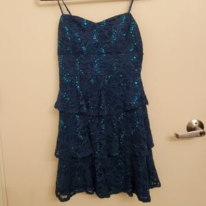 Green cocktail dress